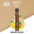 Vape desechable Vapor más saludable Nicot e cigarrillos 1800 Puff